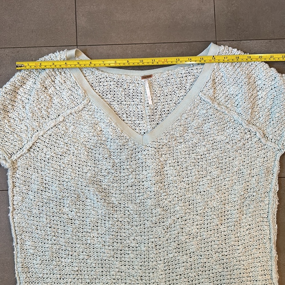 Free People Cotton V-Neck Sweater - Picture 5 of 7